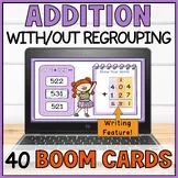 3 Digit Addition With Regrouping & Without Regrouping Boom Cards - 3rd Grade