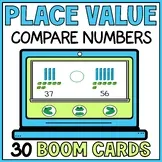 Comparing 2-Digit 3-Digit Numbers Place Value Boom Cards | Base 10 Blocks