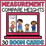 Comparing Heights Boom Cards - Digital Measurement Activity - Kindergarten
