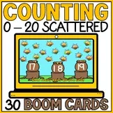 Counting Objects 0 to 20 in Scattered Configuration Boom Cards Digital Resource