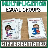 Differentiated Multiplication Facts Fluency 1-5 Facts Equal Groups Visuals SPED