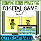 Division Facts Fluency Game & Color By Number - Differentiated 3rd Grade Math