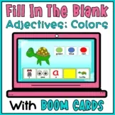Fill In the Blank Adjectives with Visuals - Sentence Completion Boom Cards Ocean
