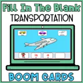 Fill in The Blank Boom Cards Transportation | Build A Sentence Special Education