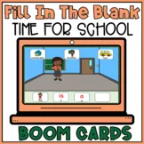 Fill in The Blank Build Sentences Boom Cards | Back to School Special Education