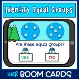 Identify Equal Groups Boom Cards - Comparing Sets - Special Education Math