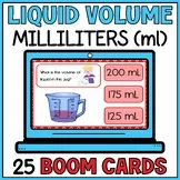 Measuring Liquid Volume Boom Cards - Measurements with Milliliters - 3rd grade