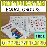 Multiplication With Equal Groups Differentiated - Fact Fluency Practice SPED