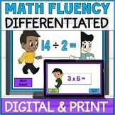 Multiplication and Division Fluency Practice Review - Digital Games & Printables