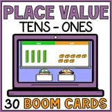 Place Value Tens Ones Base 10 Blocks Boom Cards - Write & Represent Numbers