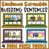 Scrambled Sentences With Visuals Boom Cards - Building Sentences Bundle 2