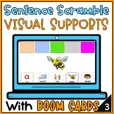 Sentence Building with Adjectives Boom Cards - Sentence Scrambled with Visuals 3