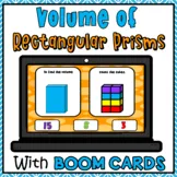 Volume of Rectangular Prisms Using Unit Cubes BOOM CARDS