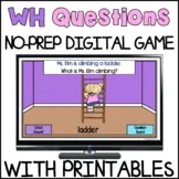 WH Question Sentence Comprehension Digital Game And WH Questions Mini Posters